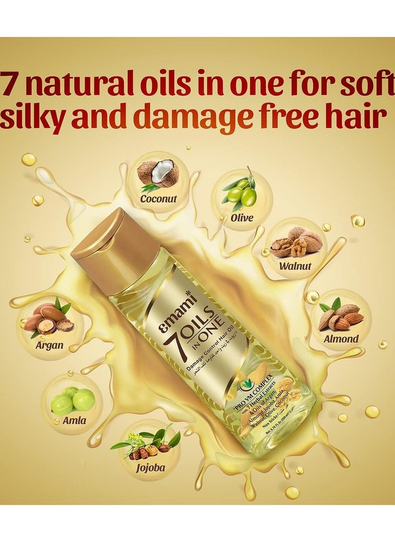 emami Emami 7 Oils In One Non Sticky Damage Control Hair Oil, 300 ML  - Image 2
