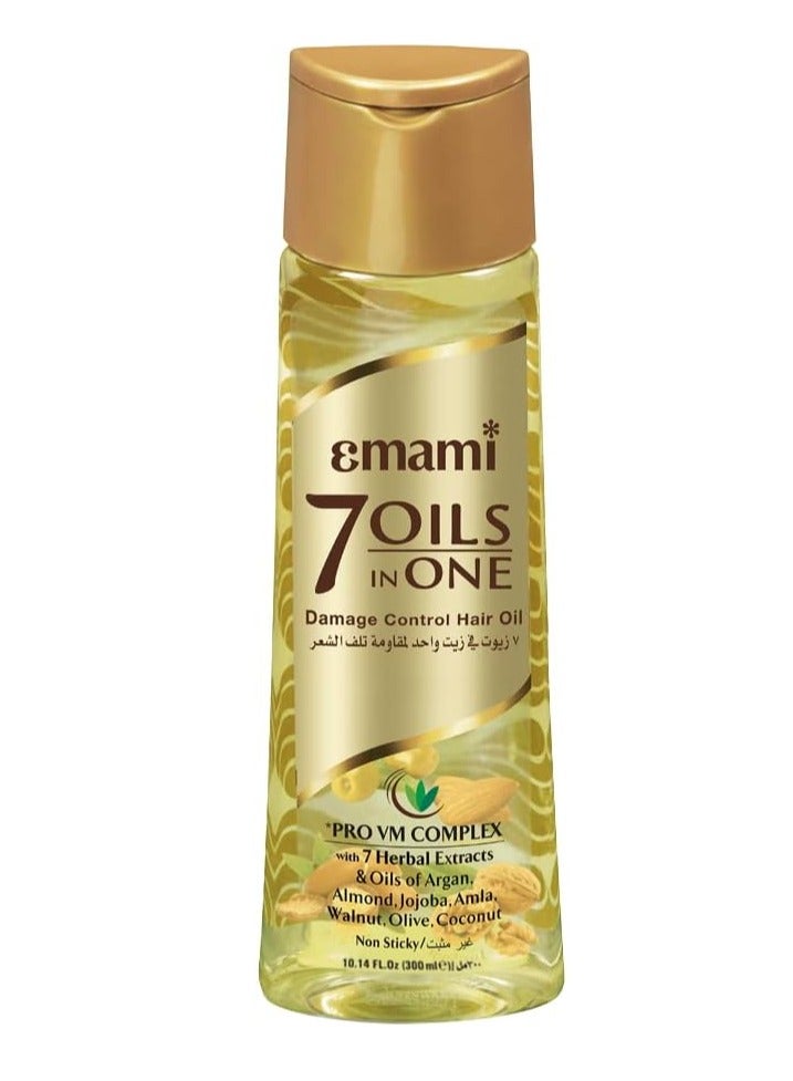 Emami 7 Oils In One Non Sticky Damage Control Hair Oil, 300 ML - Image 3