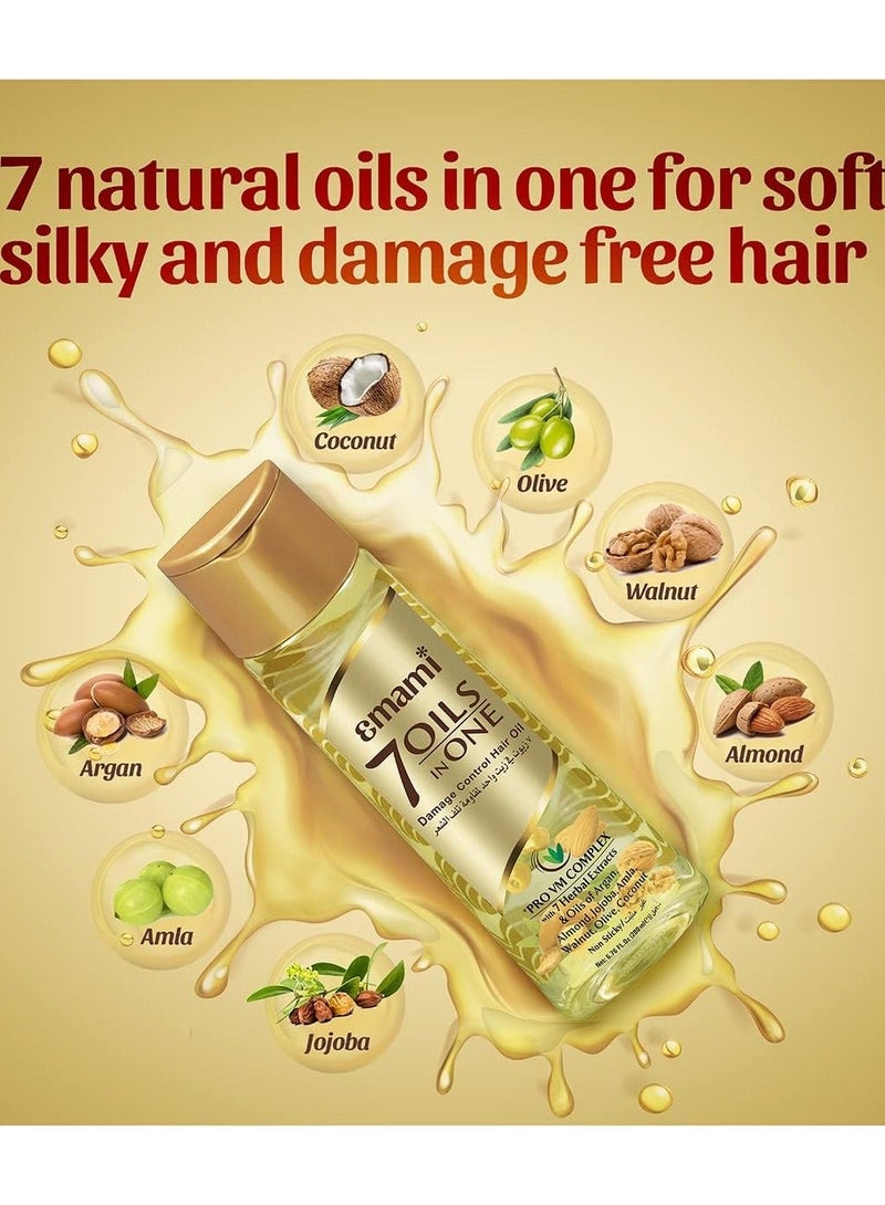 Emami 7 Oils In One Non Sticky Damage Control Hair Oil, 300 ML - Image 4
