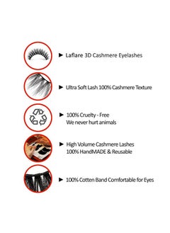 3D Cashmere Eyelashes Natural Look Fresh Glam Wispy Hot Fluffy Soft Reusable Luxurious Handmade Strips False Lashes 3 Packs Special Bundle Cg (Cg213 3) - pzsku/Z4B1AD1A518E9116E0370Z/45/_/1694504576/a50ef2a2-302c-4a84-b6ea-5ffacf08d774