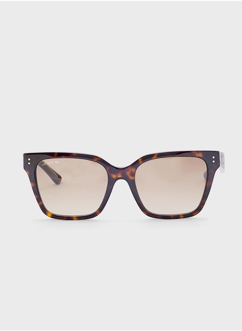 LACOSTE - Modified Rectangle Sunglasses - Image 1