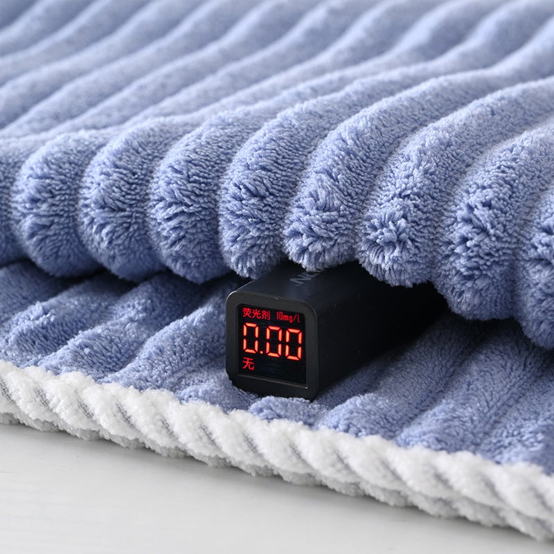Cross-Border Coral Fleece Towel Bath Towel Quick-Dry Hair Drying Cap, Non-Shedding, Absorbent, Face Wash, More Absorbent Than Pure Cotton, Can Be Vacuum-Packed - Image 4
