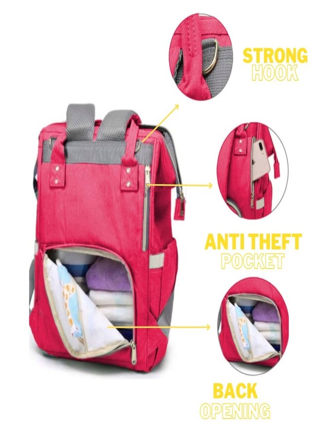 THE MAXIMUS Maximus Stylish Babies Diaper Bags for Mothers - Economical Version|6 Month Warranty (Pink) - Image 3