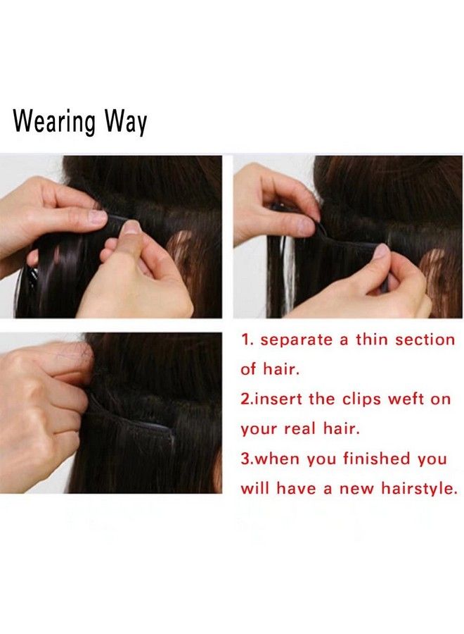 iLUU Teal Fashion Women Cosplay Party Daily Use Clip In Hair Extensions 20" 100G 7Pcs 16Clips Long Wavy Curly Easy Wear And Easy Care Clip On Hair Extension For Women Hair - Image 5