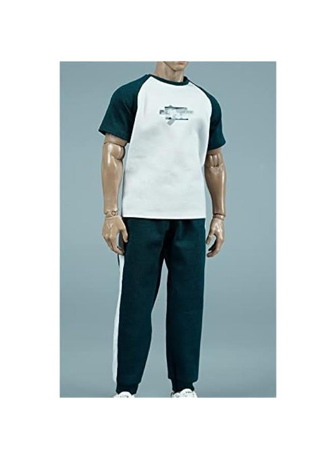1/6 Scale Figure Doll Running Clothes, T-Shirt+Coat+Pants Outfit Costume for 12 inch Male Action Figure Phicen/TBLeague MYF07-N001  - Image 4