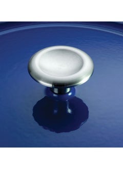TRAMONTINA Since 1911,Made in Brazil-  Series 1000 7 Qt Cobalt Enameled Cast Iron Covered Oval Dutch Oven  - Image 3