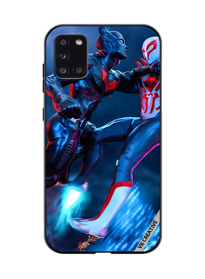 VR CREATIVE Protective Case Cover For Samsung Galaxy A31 Spiderman Vs Batman Design Multicolour - Image 1