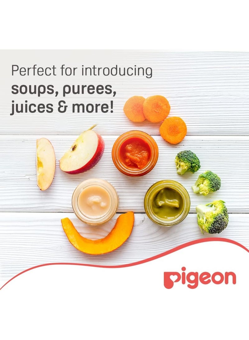 Pigeon Weaning Bottle with Spoon BPA Free, 6+ Months 120ml - Image 4