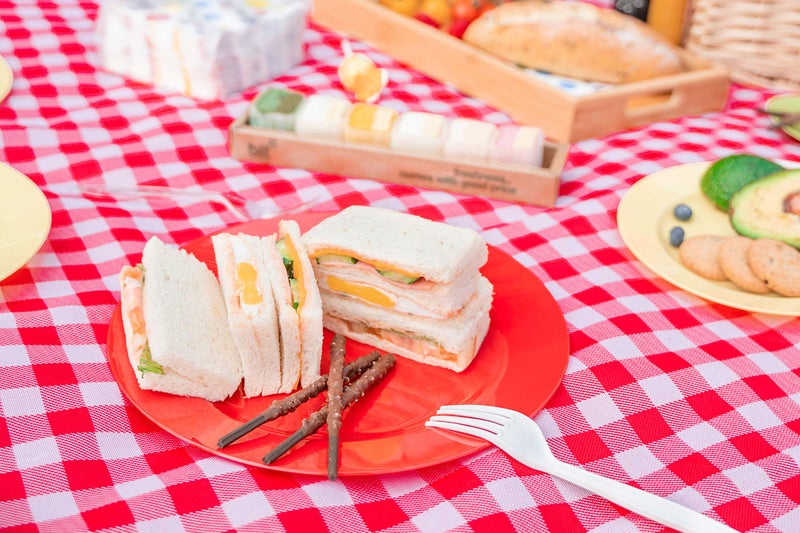POSATE Plastic Plates Disposable 60 PCS  Heavy Duty 30 Dinner Plates 10.25"" and 30 Dessert Plates 7.5"" for Party  Red - Image 5