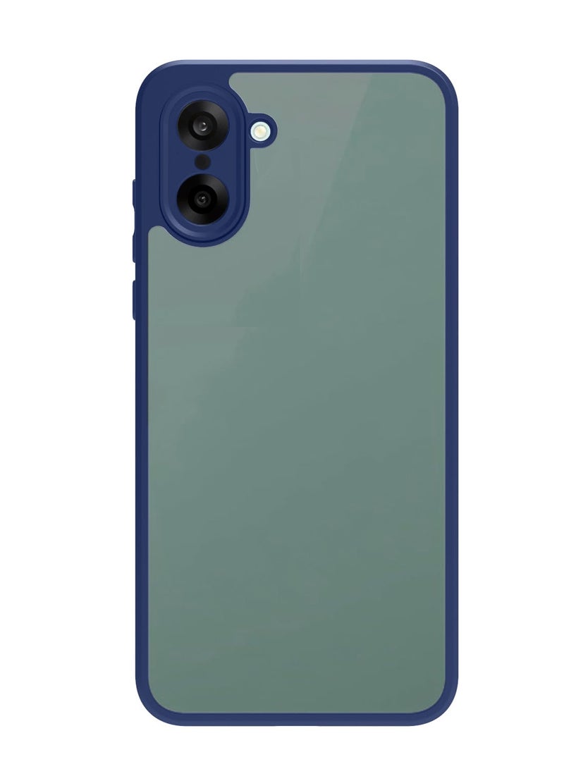 Wtech OnePlus Nord CE5 / OnePlus Ace 5 Racing 5G 2025 Hybrid TPU Silicone with Raised Camera Slim Armour Case Cover (MCAPSA) - Clear/Navy Blue - Image 4