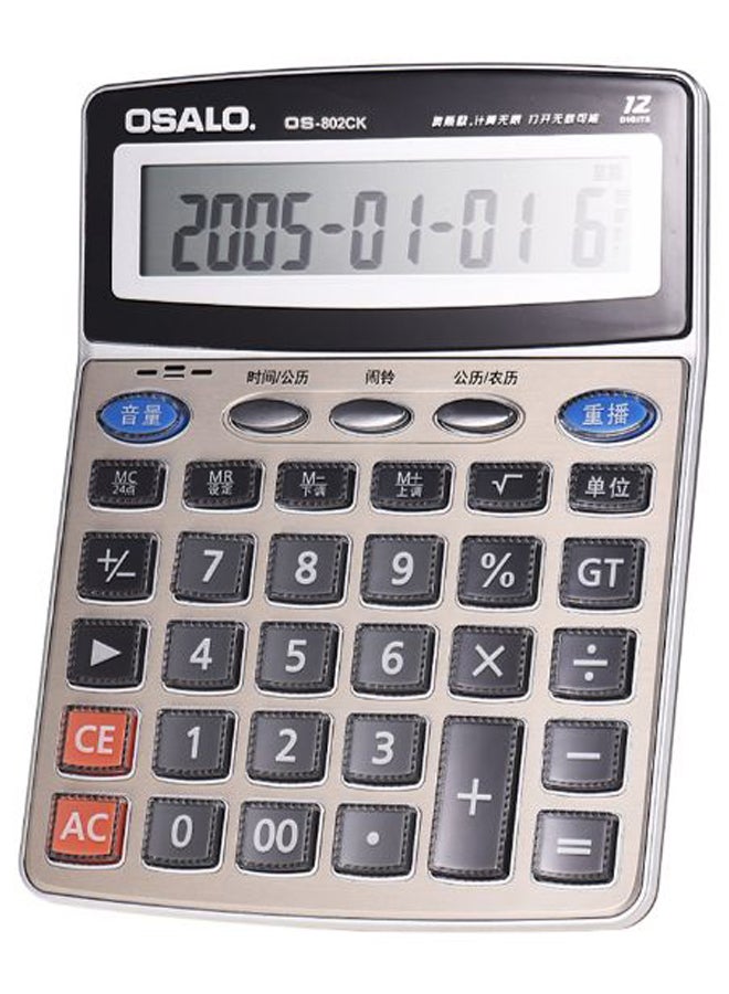 Multi Function Electronic Calculator Grey