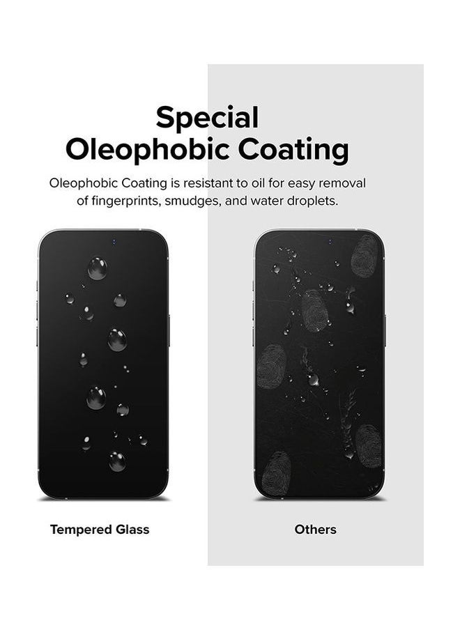 NIBEMINENT - Full Cover Glass Protection For Apple iPhone 14 Pro Max Screen Protector Shatterproof Coverage Tempered Protective Film With Installation Kit Clear - Image 1