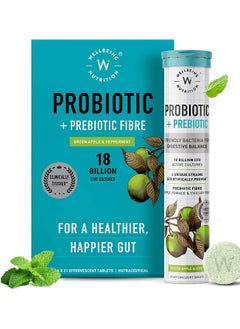 WELLBEING NUTRITION Pack of 6 Daily Probiotic + Prebiotic Plant Based 36 Billion CFU, 6 Strains for Men &and Women with Organic Fiber for Digestion, Gut Health, Metabolism 21 Tab  - Image 1