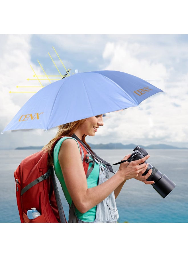 دينكس قبعة مظلة قابلة للطي للأنشطة الخارجية والحماية من أشعة الشمس فوق البنفسجية - رمادي - Image 2