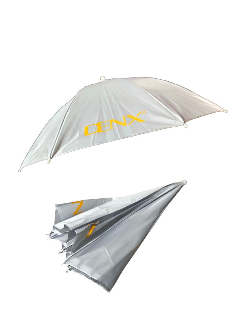 دينكس قبعة مظلة قابلة للطي للأنشطة الخارجية والحماية من أشعة الشمس فوق البنفسجية - رمادي - Image 1