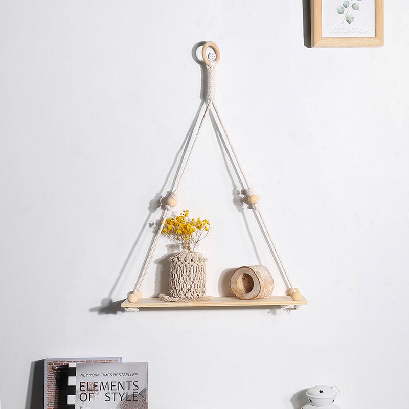 2 pcs Multipurpose Tapestry Modern Wall Hanging Flower Holder (Beige) - Image 3