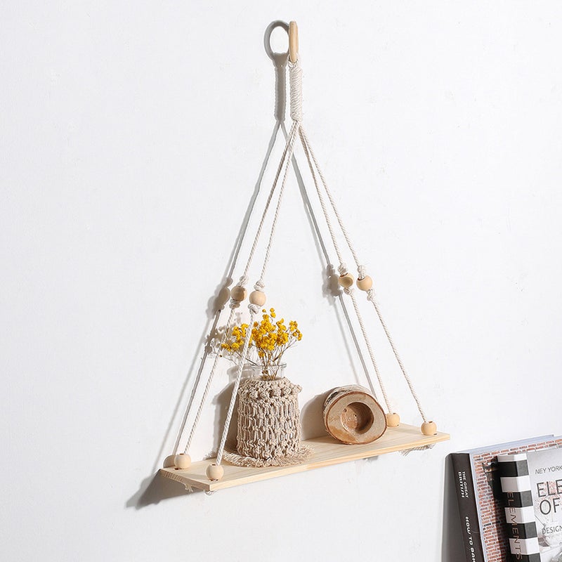2 pcs Multipurpose Tapestry Modern Wall Hanging Flower Holder (Beige) - Image 4
