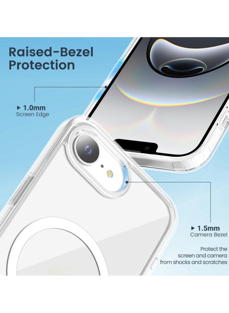 Abania iPhone 16e MagSafe Clear Case Shockproof Anti Yellowing Magnetic Slim Transparent - Image 3