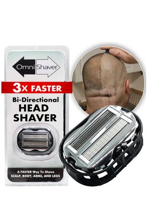 Premium Omnishaver Bi-Directional Shavers for Men & Women | 10x Faster Than Disposable Razors | Self-Cleaning, Self-Stropping Razor Blades for Shaving Head, Legs, Arms, Body | No Rinsing During Shave - pzsku/Z4B1BCFAB2E8C53276F5AZ/45/_/1735544750/308158a0-b3a7-48ef-b862-65efa01d1720