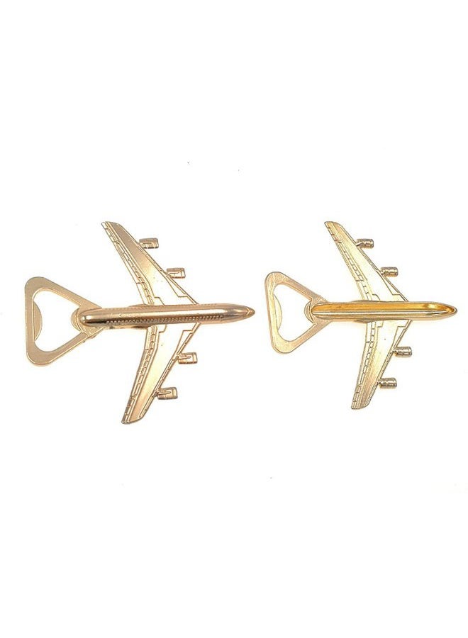 Kinteshun Airplane Bottle Opener with Gift Box Packing for Wedding Party Favor(12pcs,KC Golden Tone) . - Image 5
