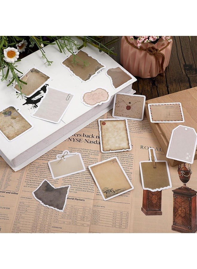 40 Pcs Vintage Scrapbook Paper Stickers, Scrapbooking Sticker Book Aesthetic Junk Journal Supplies DIY Decoupage Paper Accessories Stickers Craft Kits for Album Diary Notebook Journal - Image 3
