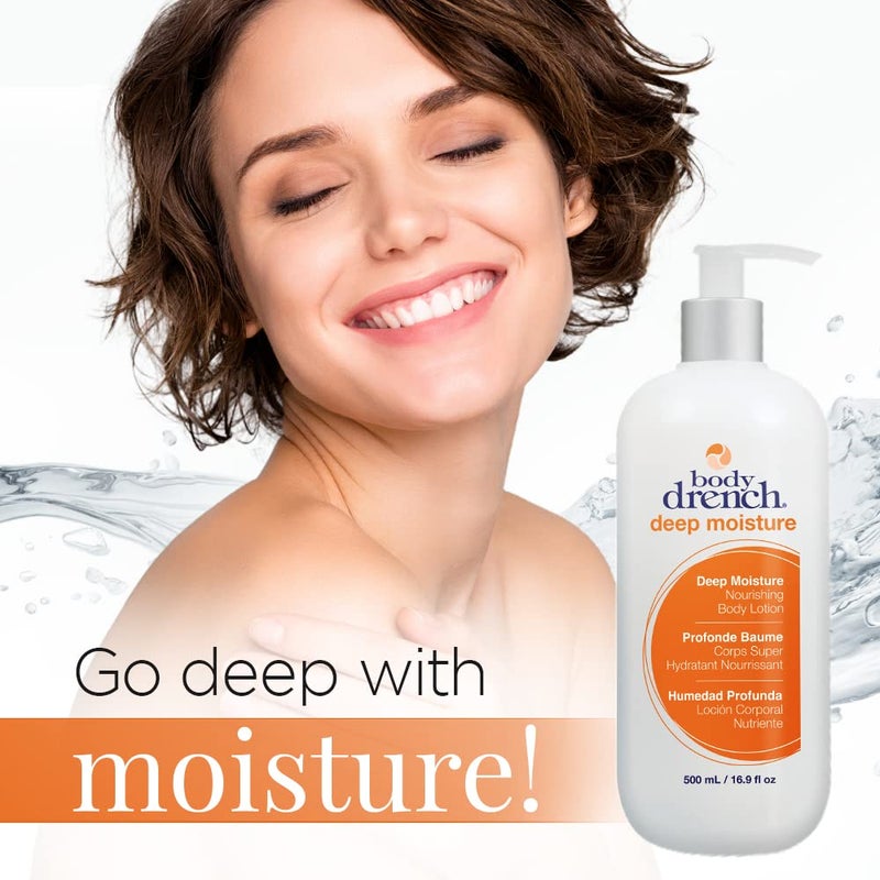 Body Drench Moisturizing Body Lotion - Nourishing & Hydrating Moisturizer Unscented Lotion for All Skin Types, Dry Skin Relief, 16.9 fl oz - Image 3