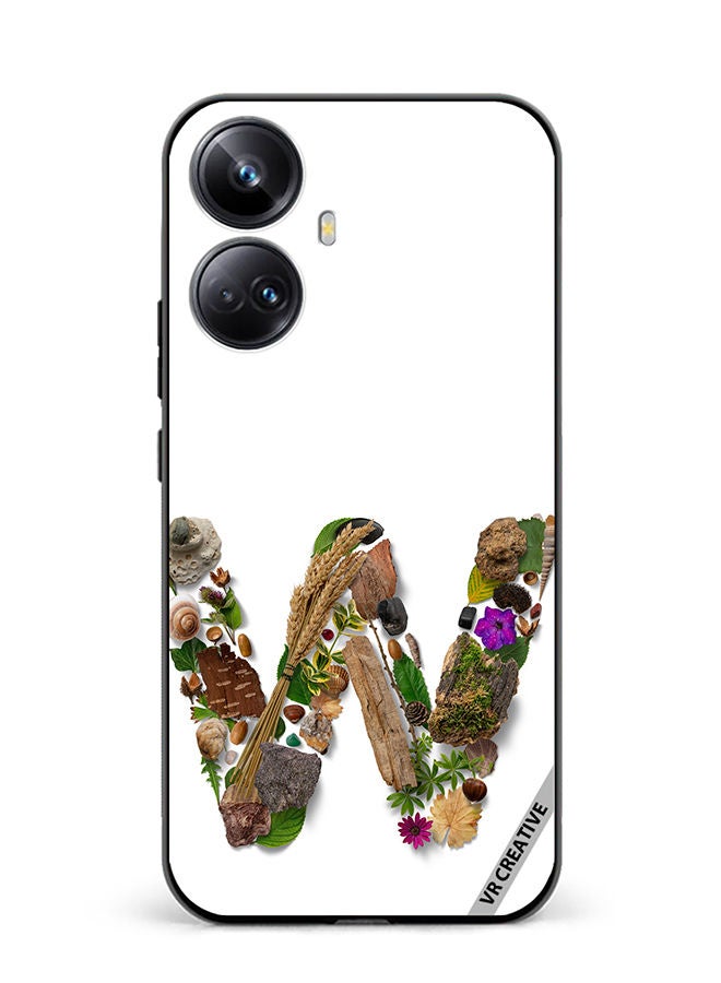 VR CREATIVE Protective Case Cover For Realme 10 Pro Plus Alphabet W Design Multicolour - Image 1