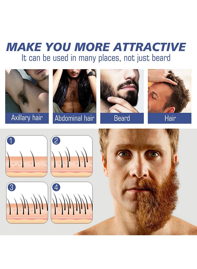 East Moon Beard Growth Fluid, Reduce Hair Falling, Thickening Care Maintenance Liquid, Moisturizing Beard Growth Spray, Make The Beard More Full, Thick And Smooth, Moisture To Reduce Frizz, 30ML - Image 5