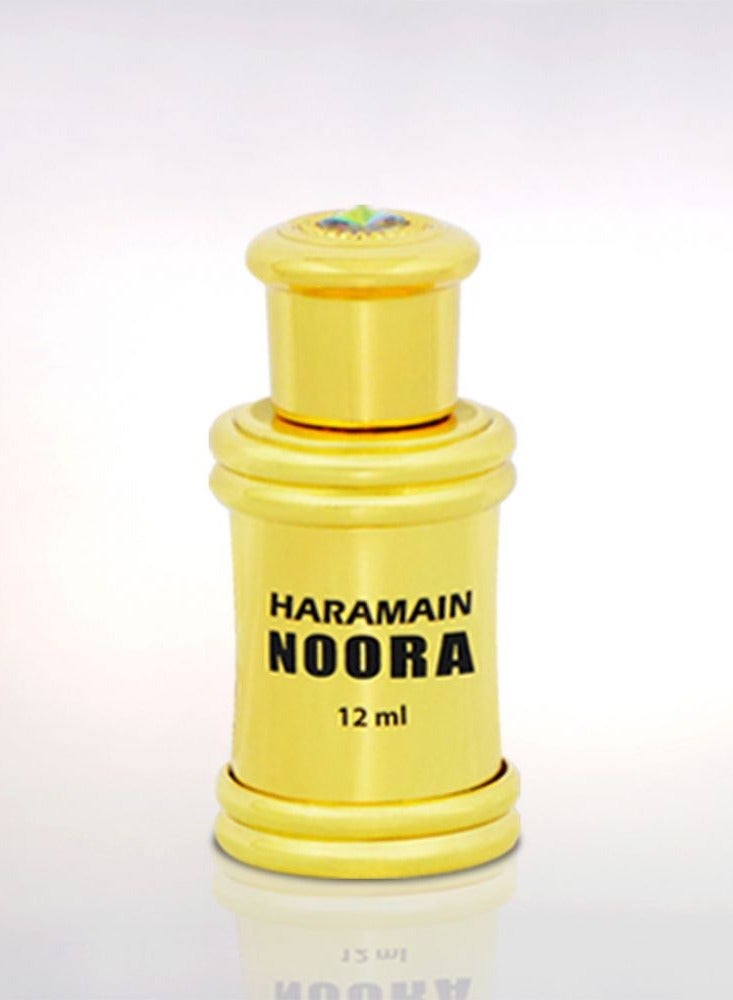 Al Haramain Noora Perfume Oil 12ml | Alcohol-Free Unisex Attar | Oriental Fruity Floral Oud Scent | Long-Lasting Luxury Perfume