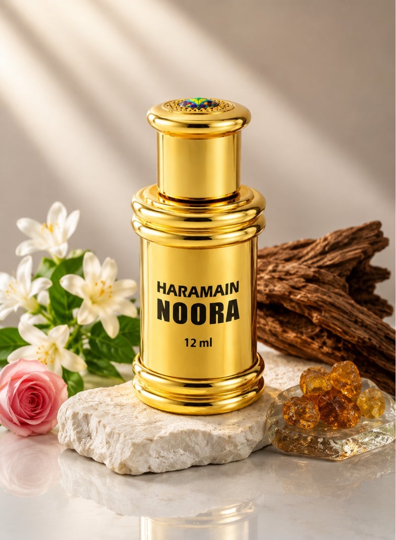الحرمين زيت عطر "نورة" من الحرمين (12 مل) - عطر (عطار) للجنسين، خالٍ من الكحول ويدوم طويلاً - Image 2