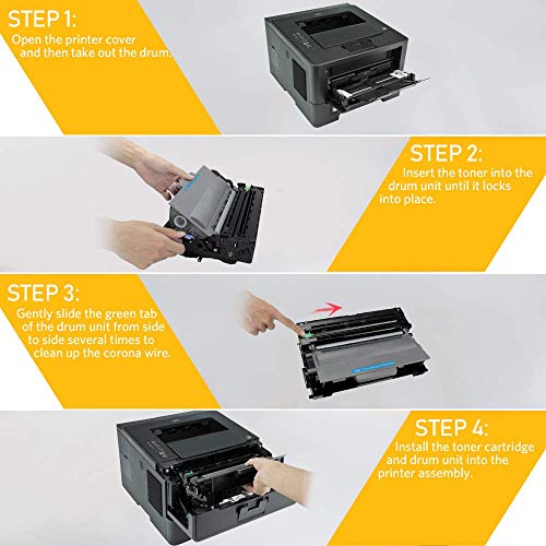 v4ink Compatible DR720 Drum Unit Replacement for Brother DR720 Drum Unit for DCP-8110 DCP-8150 DCP-8155 HL-5440 HL-5450 HL-5470 HL-6180 MFC-8510 MFC-8710 MFC-8810 MFC-8910 MFC-8950 Printer (Not Toner) - Image 2