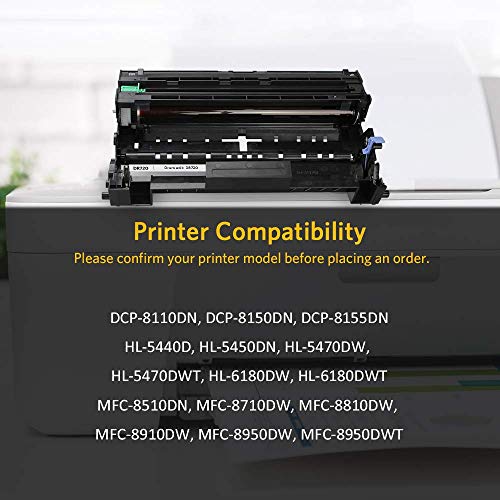 v4ink Compatible DR720 Drum Unit Replacement for Brother DR720 Drum Unit for DCP-8110 DCP-8150 DCP-8155 HL-5440 HL-5450 HL-5470 HL-6180 MFC-8510 MFC-8710 MFC-8810 MFC-8910 MFC-8950 Printer (Not Toner) - Image 5
