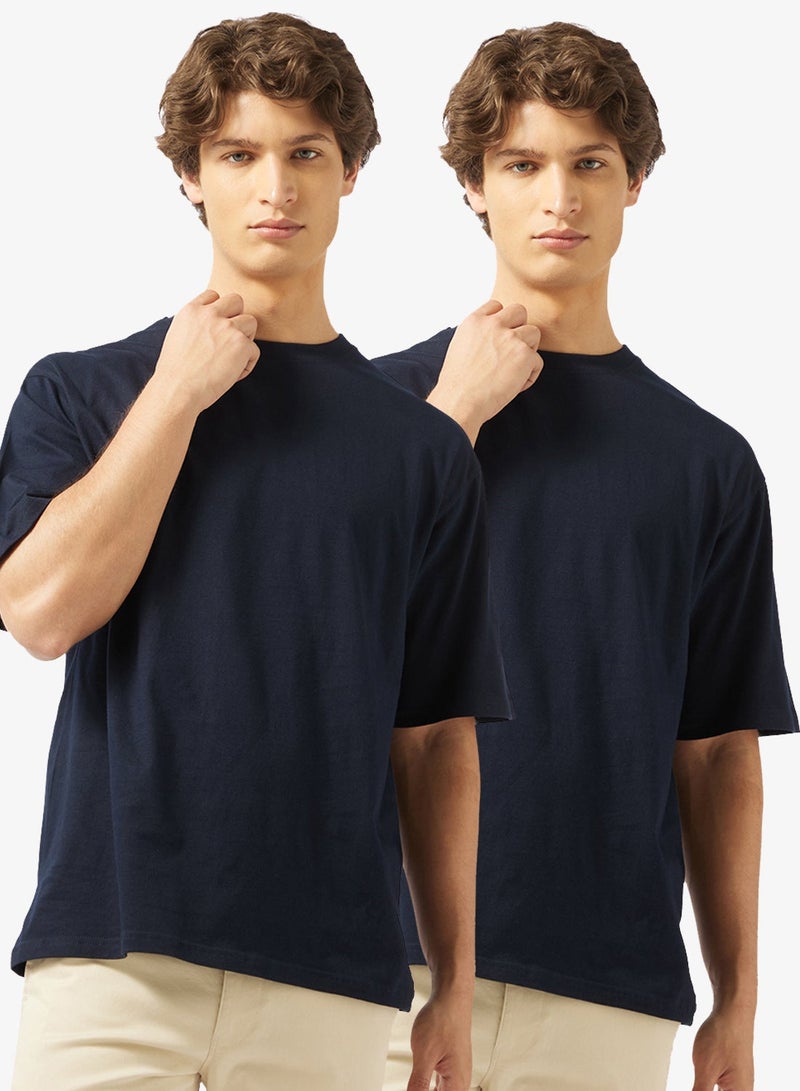 Seventy Five Basics Pack of 2 Oversized T-Shirt - Image 1
