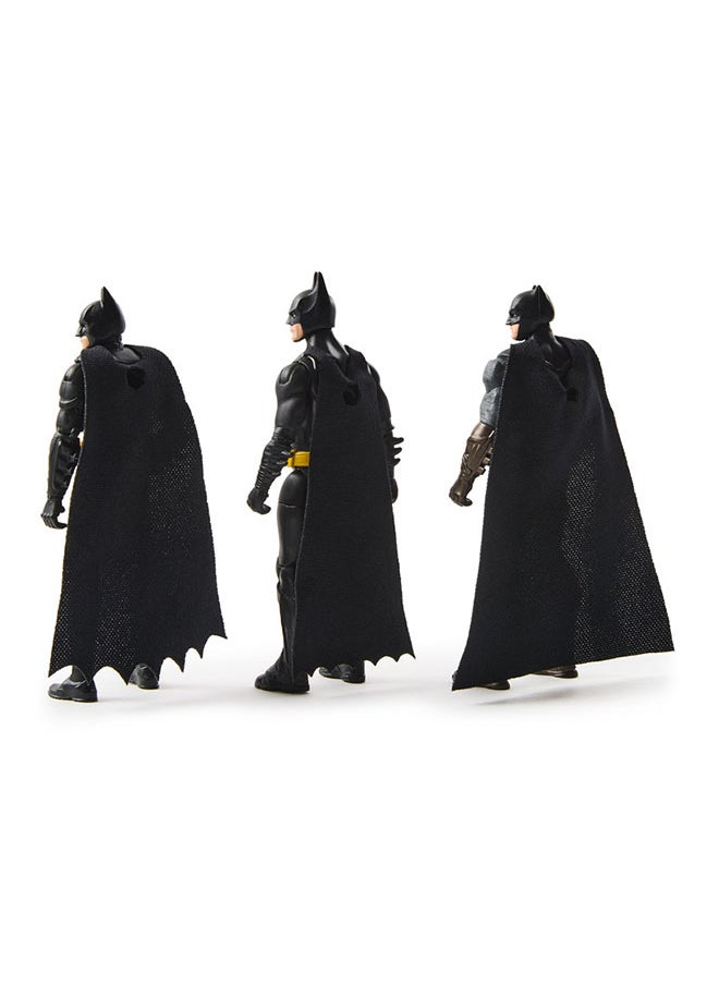 SPIN MASTER - DC BATMAN ACTION FIGURES 3-PACK, 4-INCH, 85TH ANNIVERSARY - Image 1