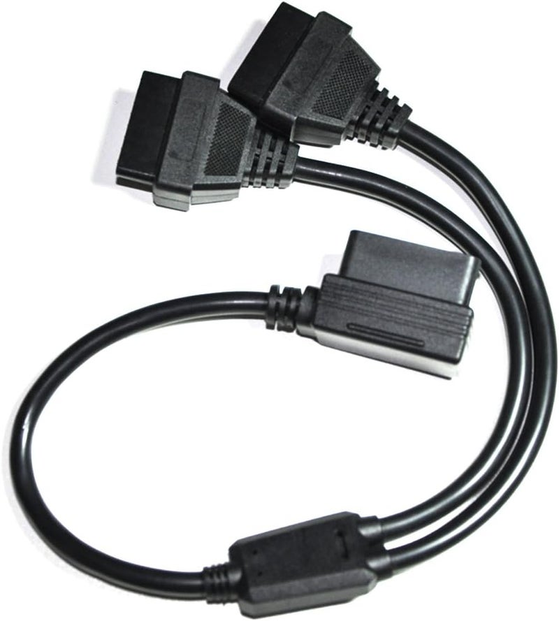 Vgate كابل تمديد Vgate 16 دبوس OBD2 OBDII مقسم ذكر إلى أنثى مزدوجة Y - Image 1