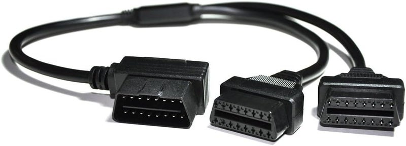 Vgate كابل تمديد Vgate 16 دبوس OBD2 OBDII مقسم ذكر إلى أنثى مزدوجة Y - Image 3