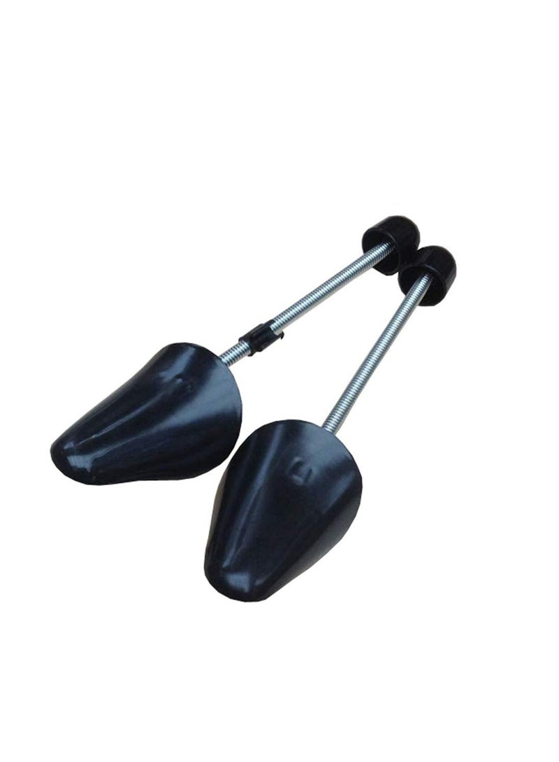 2 Pairs Adjustable Women's Shoe Trees – Lightweight Plastic Shoe Stretcher & Shape Keeper, Portable Boots, Sneakers & Leather Shoes Shaper, Fits Size 5.5-10, Black - Image 4