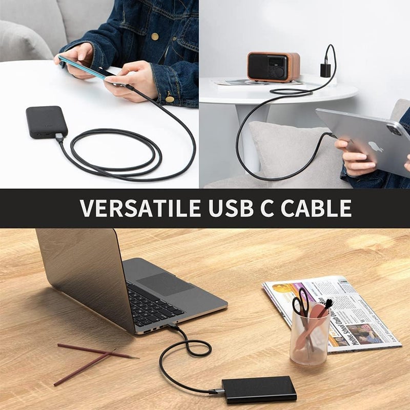 كابل USB C إلى USB A من CableCreation بطول 5 أقدام، كابل بيانات USB A إلى C USB 3.1 USB 3.2 Gen2 10 جيجابت في الثانية، Android Auto 3A لـ SSD خارجي USB C، MacBook Pro، iPad، Galaxy S24/S23+، iPhone 16/15، 1.5 متر - Image 5