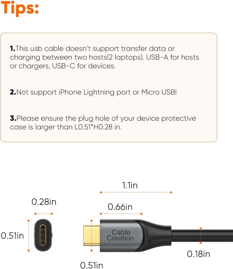 كابل USB C إلى USB A من CableCreation بطول 5 أقدام، كابل بيانات USB A إلى C USB 3.1 USB 3.2 Gen2 10 جيجابت في الثانية، Android Auto 3A لـ SSD خارجي USB C، MacBook Pro، iPad، Galaxy S24/S23+، iPhone 16/15، 1.5 متر - Image 2