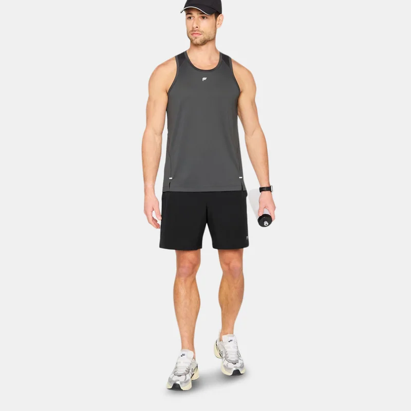 Fabletics Grey Men's The O2 Running Tank Top for Men | Best Price UAE