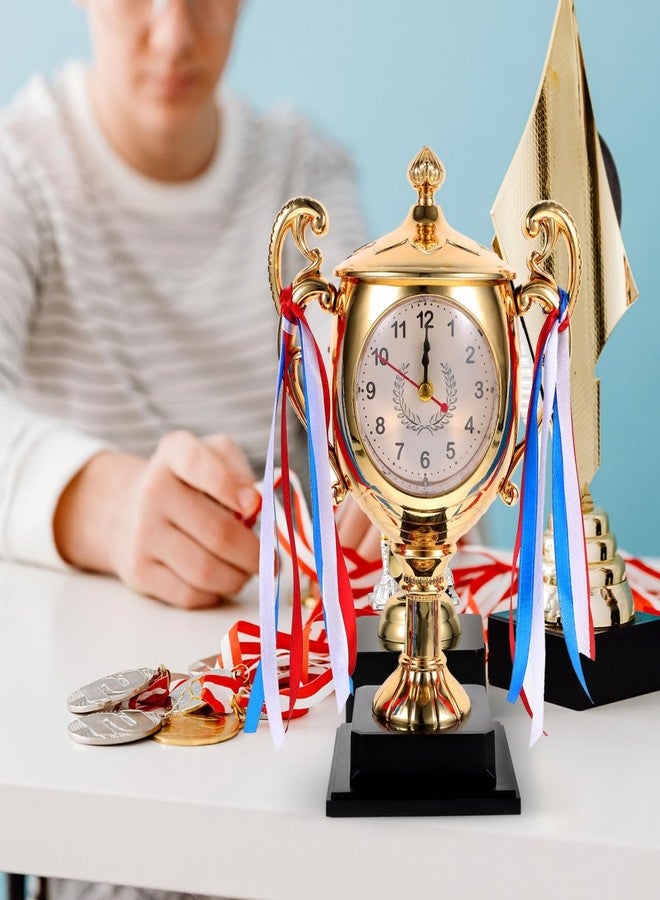 ARTIBETTER 1Pc Children Trophy- Style Clock Tabletop Clock Unique Desktop Alarm - Image 3
