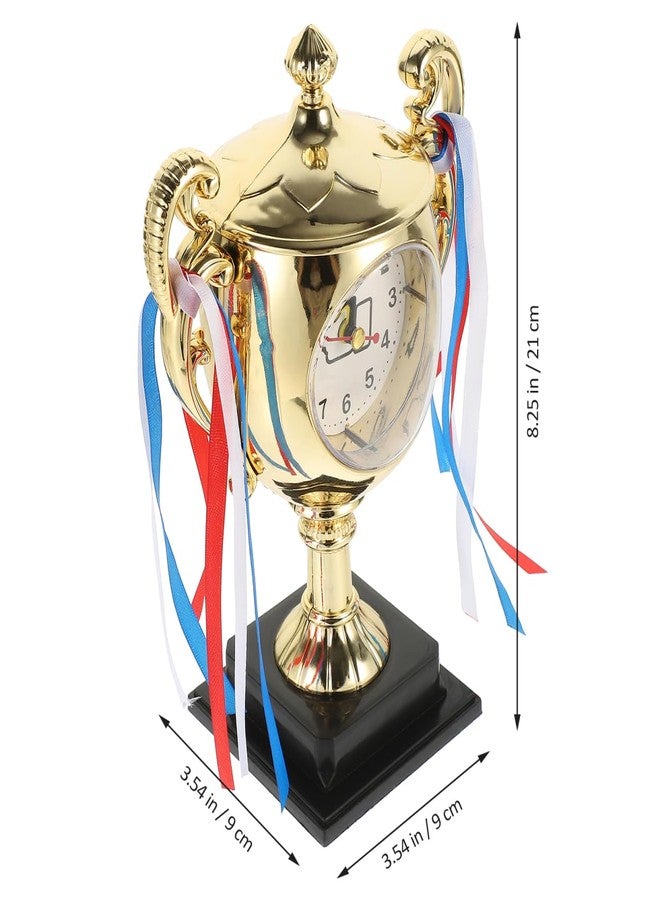 ARTIBETTER 1Pc Children Trophy- Style Clock Tabletop Clock Unique Desktop Alarm - Image 2