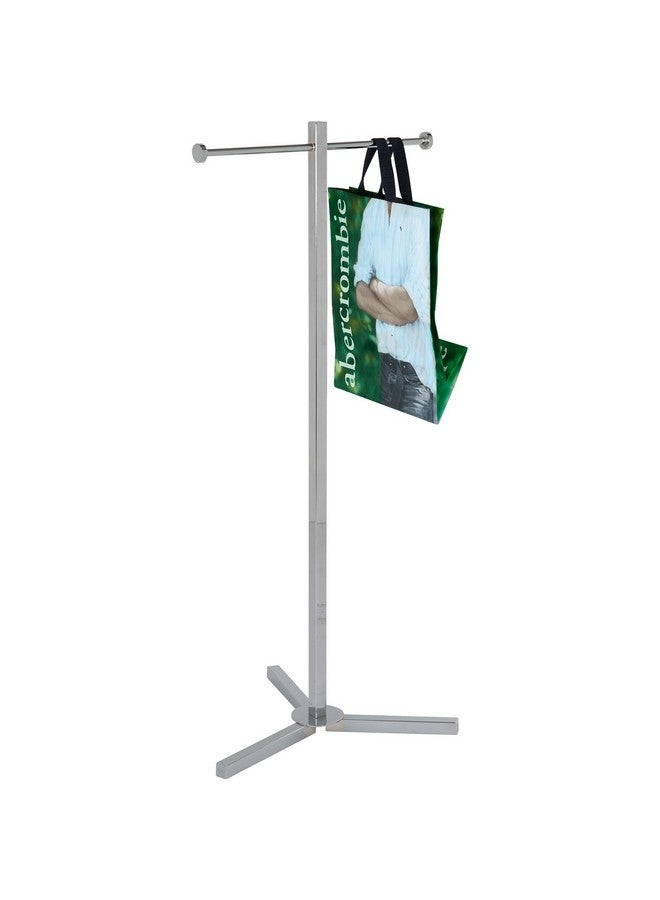 Econoco Rack For Retail Store - Heavy Duty Shopping Bag Rack, Retail Store Display Rack, Chrome Trade Show Rack, Display Rack for Store