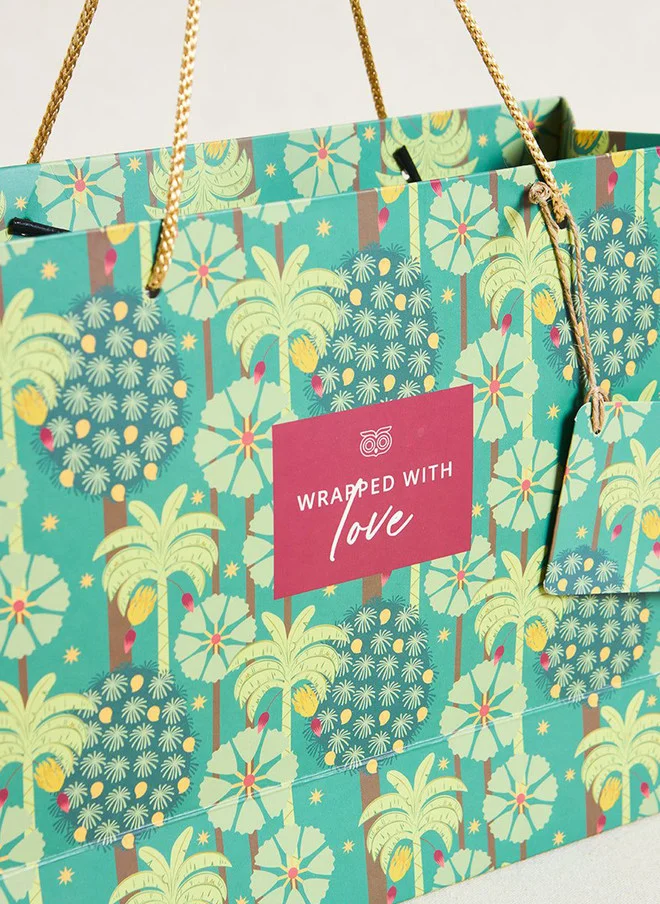 Chumbak  Saanjh Gift Bag with Tag - Horizontal, Medium  | Best Price UAE
