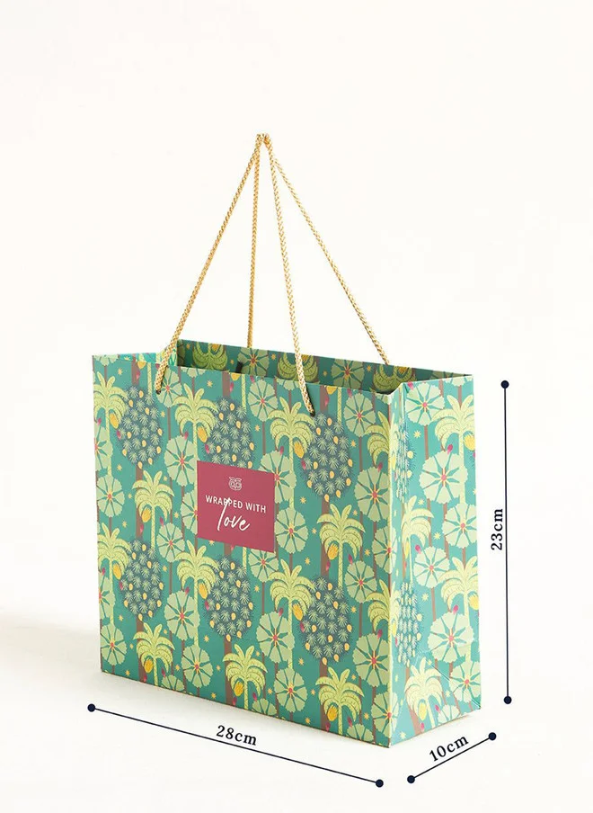 Chumbak  Saanjh Gift Bag with Tag - Horizontal, Medium  | Best Price UAE