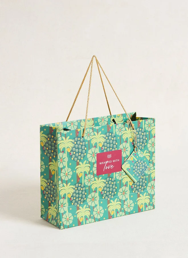 تشومباك Saanjh Gift Bag with Tag - Horizontal, Medium