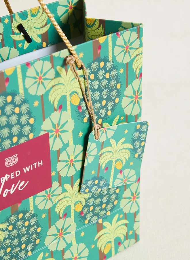 Chumbak  Saanjh Gift Bag with Tag - Horizontal, Medium  | Best Price UAE