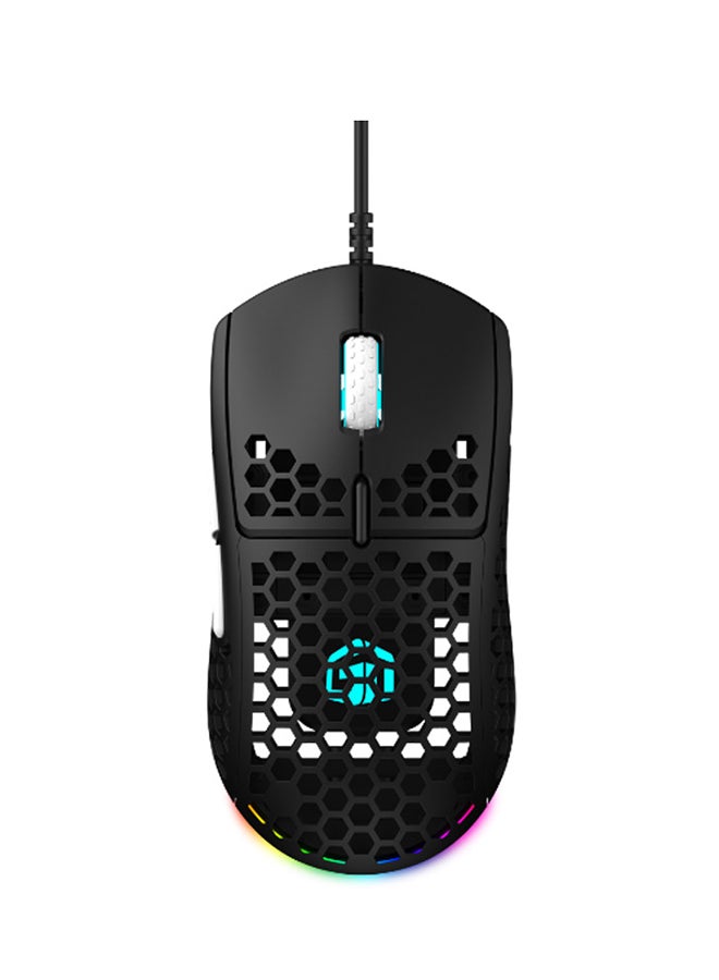 ماوس GamerTek GM16 Ultralight Precision باللون الأسود