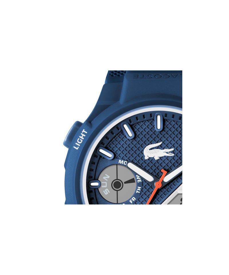 LACOSTE Round Analog-Digital Men'S Stainless Steel And Blue Tr90 Case  Watch - Image 4