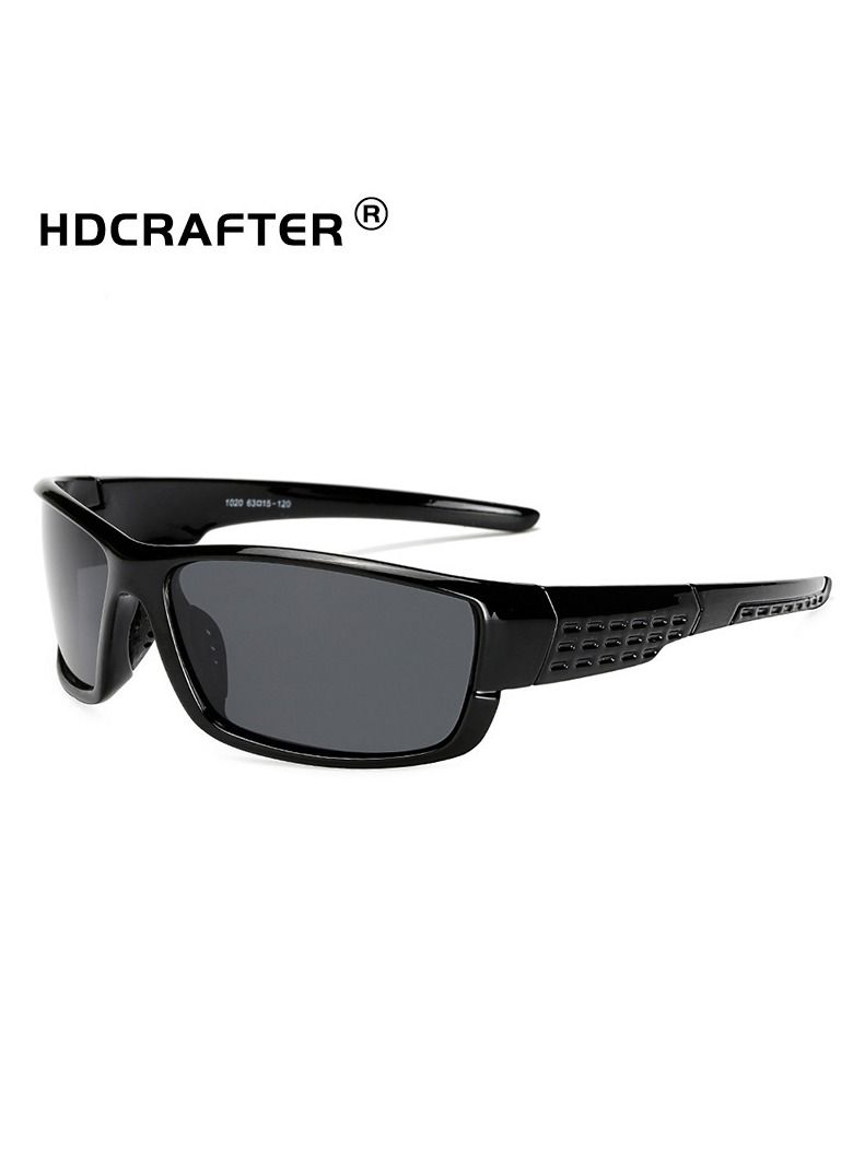 HDCRAFTER Outdoor Sports Wind and Eye Protection Polarized Sunglasses - Image 1